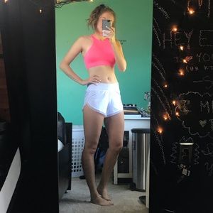 White lululemon shorts